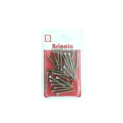 LOT DE 26 VIS BOIS TETE FRAISÉE PLATE 3.5*30MM BRICOLA BRICOLA - 3