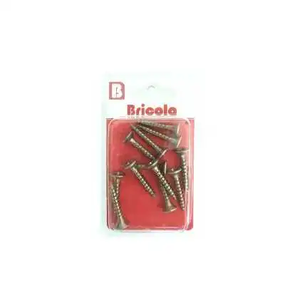 LOT DE 12 VIS BOIS TETE FRAISÉE PLATE 5*30MM BRICOLA BRICOLA - 3