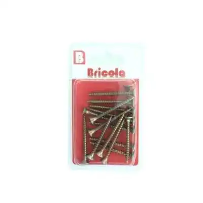 LOT DE 16 VIS BOIS TETE FRAISÉE PLATE 4*40MM BRICOLA BRICOLA - 3