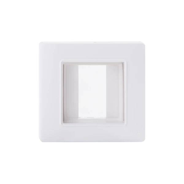 PLAQUE ÉTANCHE CARRÉE 1MODULE BLANC ALPHA