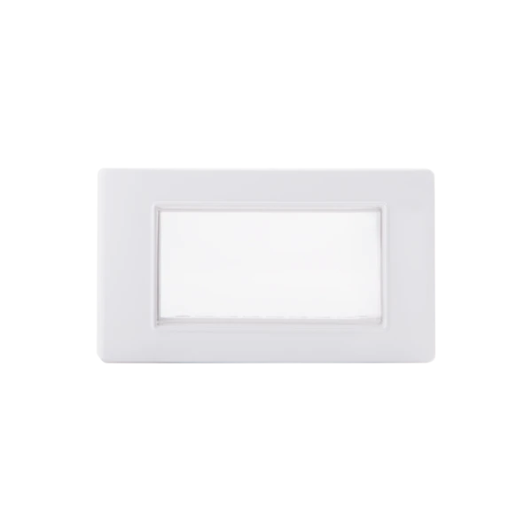 PLAQUE ÉTANCHE 4MODULES BLANC ALPHA
