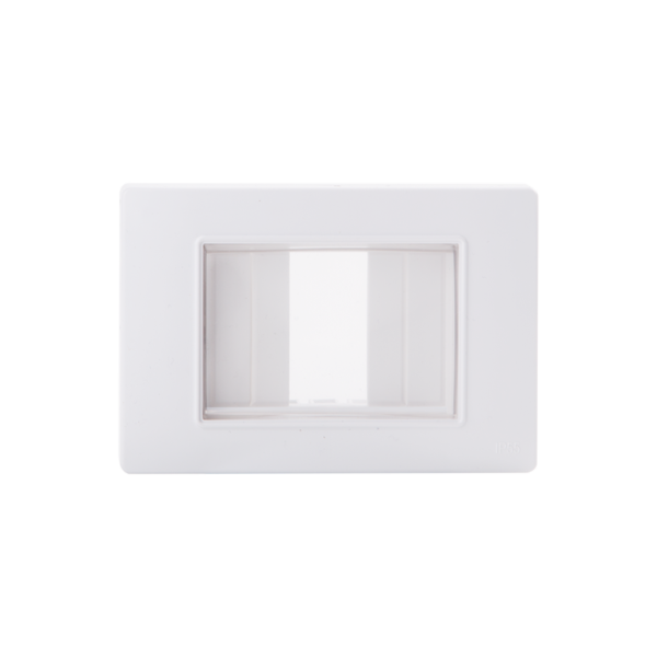 PLAQUE ÉTANCHE 3MODULES BLANC ALPHA
