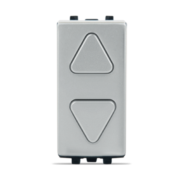 DOUBLE BOUTON POUSSOIR POUR VOLETS ROULANTS SILVER ALPHA