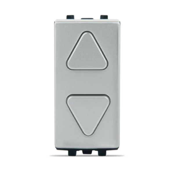 DOUBLE BOUTON POUSSOIR POUR VOLETS ROULANTS SILVER ALPHA