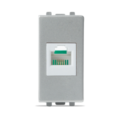 PRISE TELEPHONIQUE RJ11 4P SILVER ALPHA ALPHA - 1