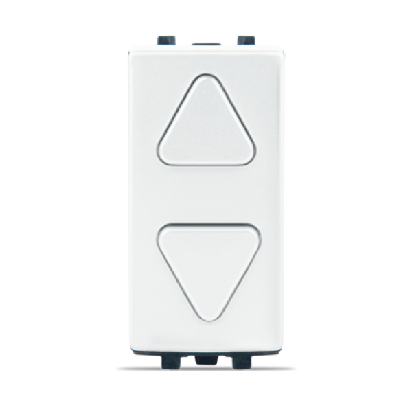 DOUBLE BOUTON POUSSOIR POUR VOLETS ROULANTS BLANC ALPHA