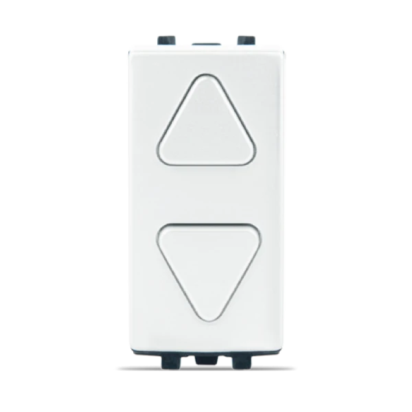 DOUBLE BOUTON POUSSOIR POUR VOLETS ROULANTS BLANC ALPHA