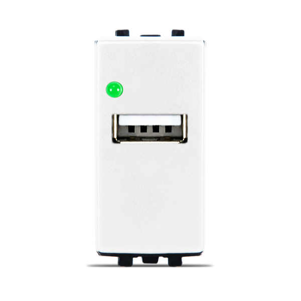 PRISE USB BLANC ALPHA