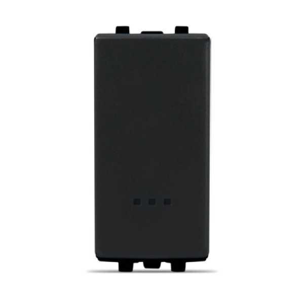 INTERRUPTEUR SIMPLE ALLUMAGE AVEC VOYANT NOIR ALPHA