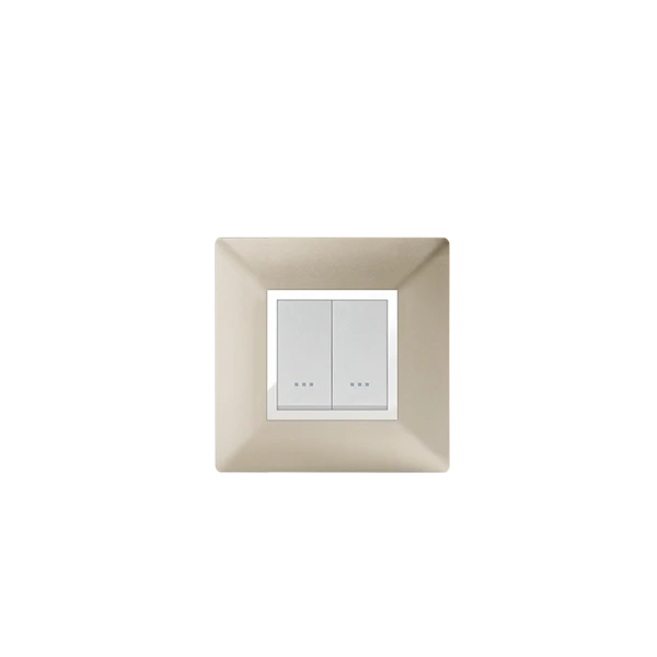 PLAQUE CARRÉE 2MODULES CHAMPAGNE ALPHA