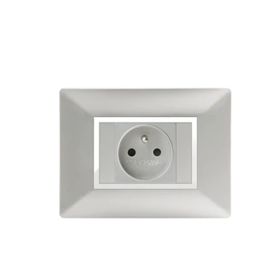 PLAQUE RECTANGULAIRE POUR PRISE SILVER  ALPHA