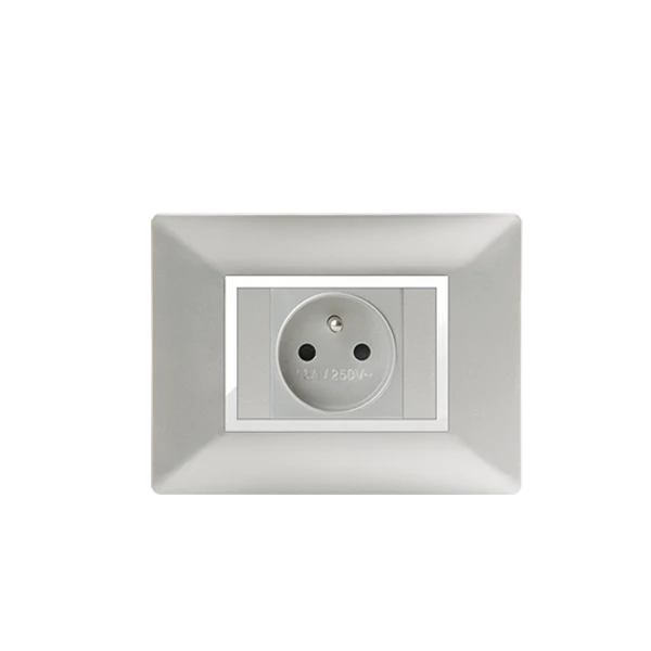 PLAQUE RECTANGULAIRE POUR PRISE SILVER ALPHA