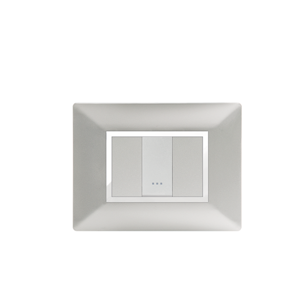 PLAQUE RECTANGULAIRE 1MODULE SILVER ALPHA