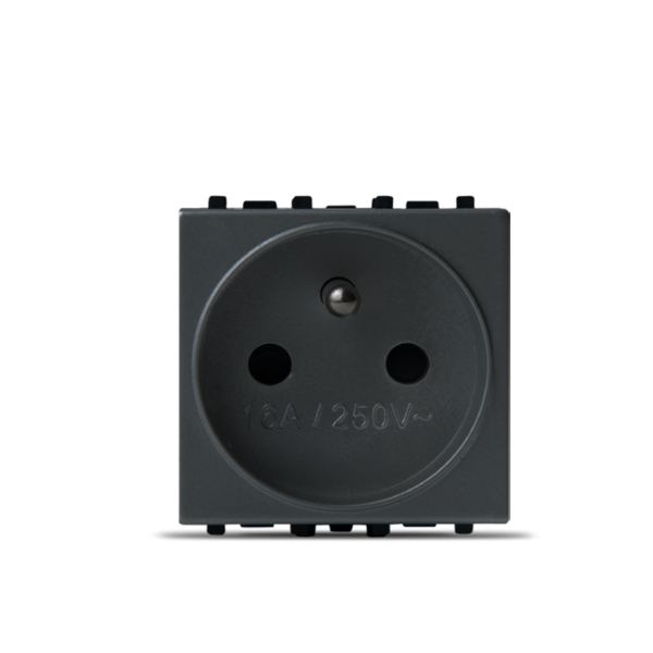 PRISE 2P+T AVEC PROTEGE NOIR ALPHA