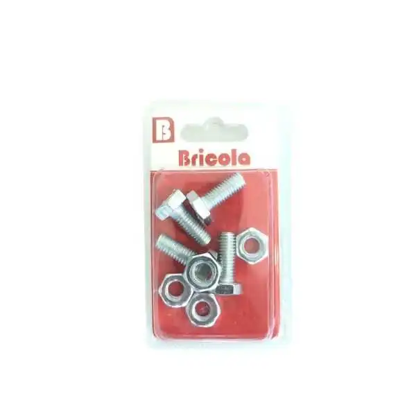 LOT DE 4 BOULON HEXAGONALE M8*20MM BRICOLA