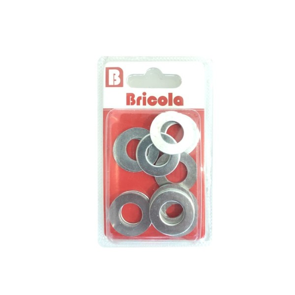 LOT DE 12 RONDELLE 12MM ACIER ZINGUE BRICOLA