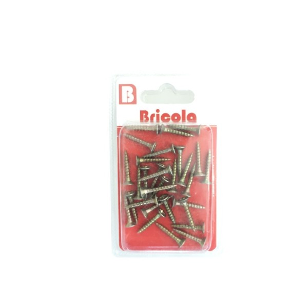 LOT DE 30 VIS BOIS TETE FRAISÉE PLATE 3.5*20MM BRICOLA
