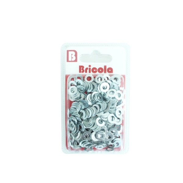 LOT DE 160 RONDELLE 5MM ACIER ZINGUE BRICOLA