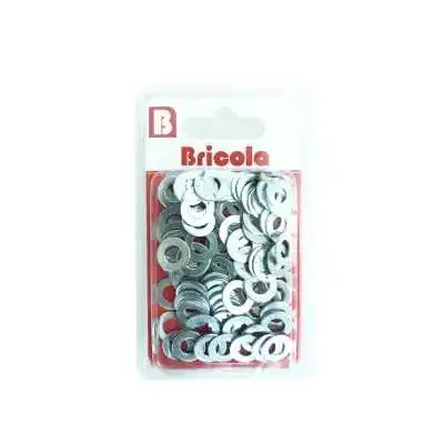 LOT DE 100 RONDELLE 6MM ACIER ZINGUE BRICOLA BRICOLA - 1