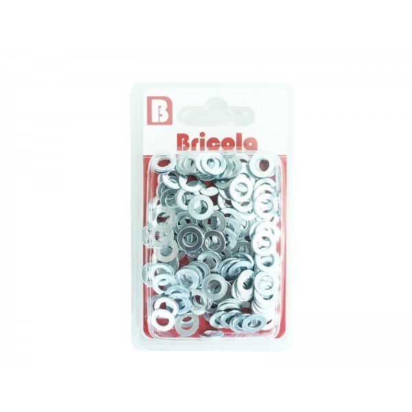LOT DE 180 RONDELLE 4MM ACIER ZINGUE BRICOLA