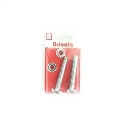 LOT DE 2 BOULON HEXAGONALE M8*50MM BRICOLA BRICOLA - 1