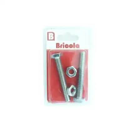 LOT DE 2 BOULON HEXAGONALE M8*60MM BRICOLA BRICOLA - 1