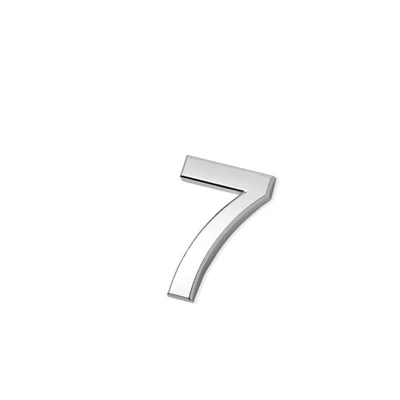 PLAQUE NUMÉRO 7 CHROMÉ BRICOLA BRICOLA - 1
