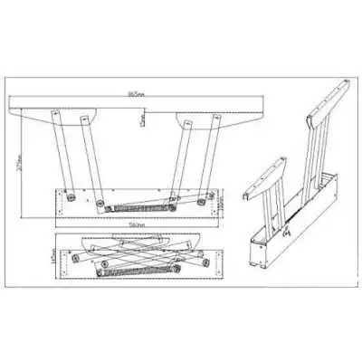 PAIRE MÉCANISME DE TABLE RELEVABLE - 3