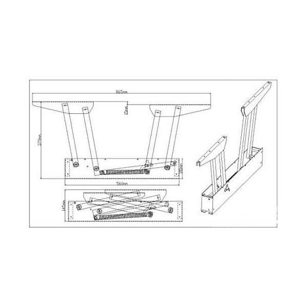 MÉCANISME DE TABLE RELEVABLE