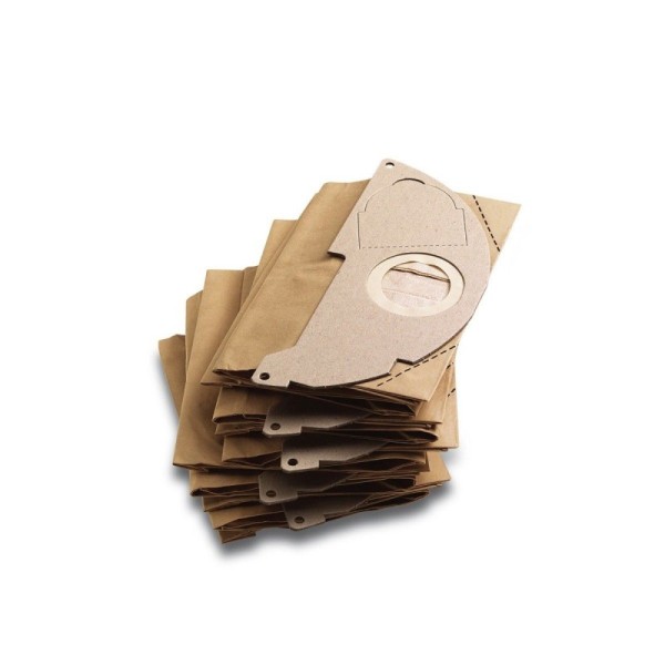 LOT DE 5 SACHETS FILTRE PAPIER POUR WD2 KARCHER