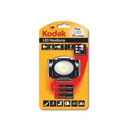 TORCHE LED FRONTALE 70 LUMENS AVEC 3 PILES KODAK KODAK - 1