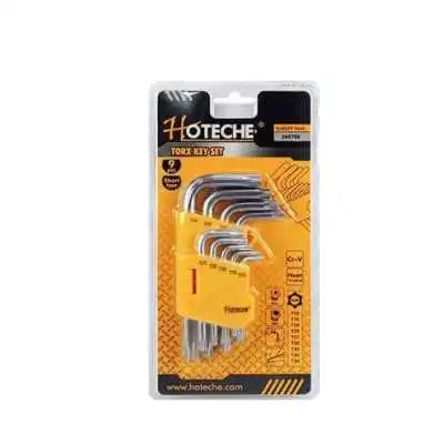 SET DE 9 CLÉS MÂLES TORX COURT 260708 HOTECHE
