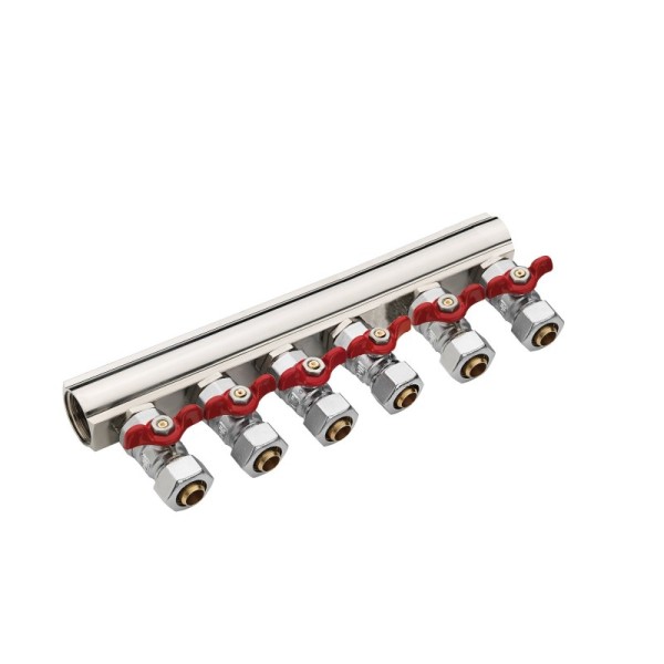 COLLECTEUR PROFILÉ 6 VANNES 1" VBS3/4 MF PEX20 SOPAL