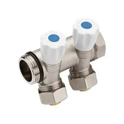 COLLECTEUR INCLINÉ 2 VANNES 26/34 E36 PEX16 BLEU SOPAL SOPAL - 1