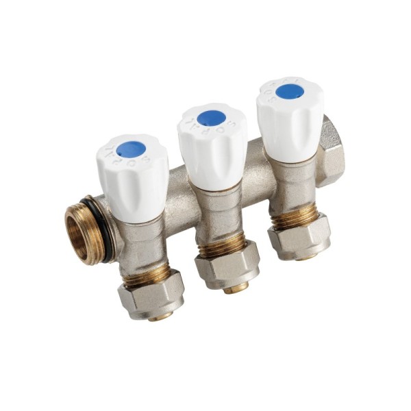 COLLECTEUR INCLINÉ 3 VANNES 20/27 E36 OL14 BLEU SOPAL