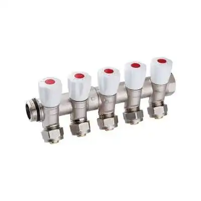 COLLECTEUR INCLINÉ 5 VANNES 26/34 E36 PEX16 ROUGE SOPAL SOPAL - 1