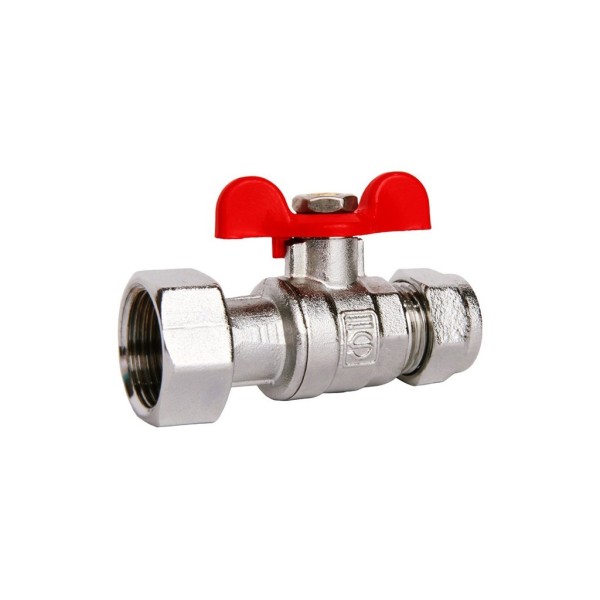 VANNE 20/27 ÉCROU LIBRE PEX16 AVEC PAPILLON SOPAL