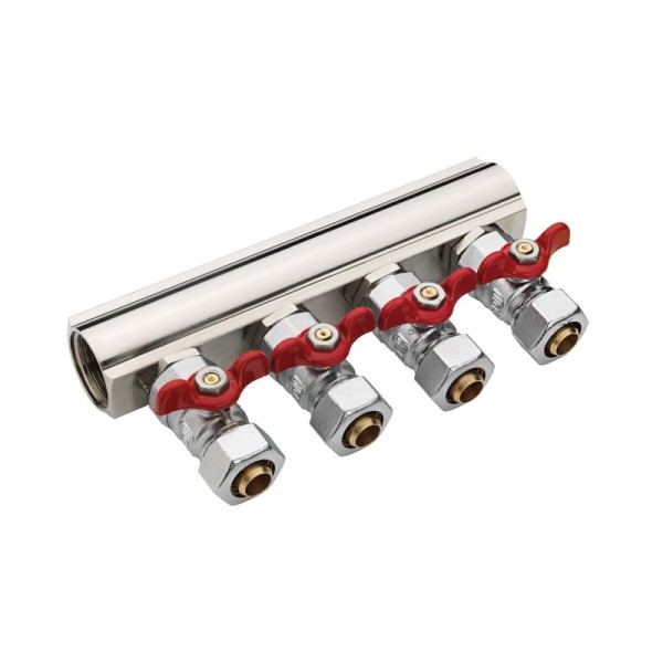 COLLECTEUR PROFILÉ 4 VANNES 1" VBS3/4 MF PEX20 SOPAL