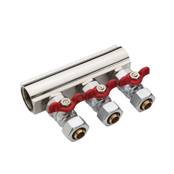 COLLECTEUR PROFILÉ 3 VANNES 1" VBS3/4 MF PEX20 SOPAL