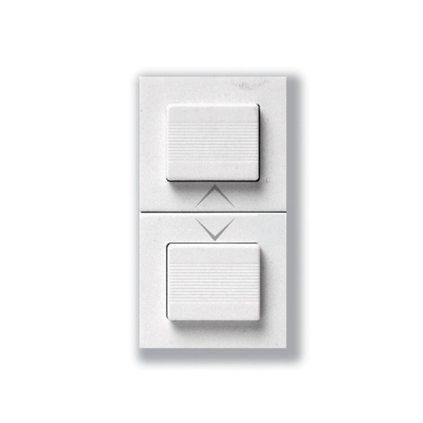 DOUBLE BOUTON POUSSOIR POUR VOLET ROULANT BLANC SY45 SOMEF