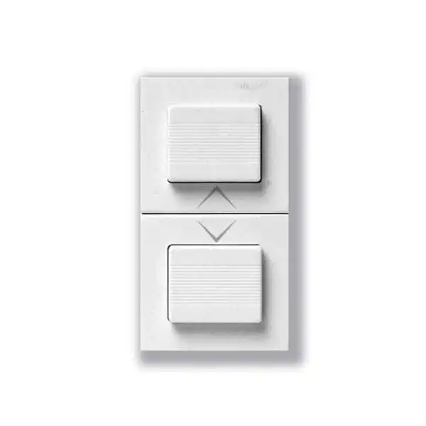 DOUBLE BOUTON POUSSOIR POUR VOLET ROULANT BLANC SY45 SOMEF
