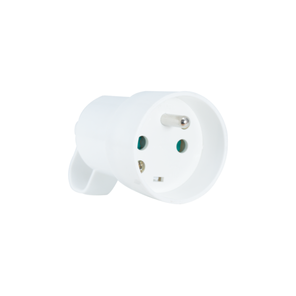 FICHE FEMELLE 2 POLES+TERRE 16A AVEC ANNEAU STIEL