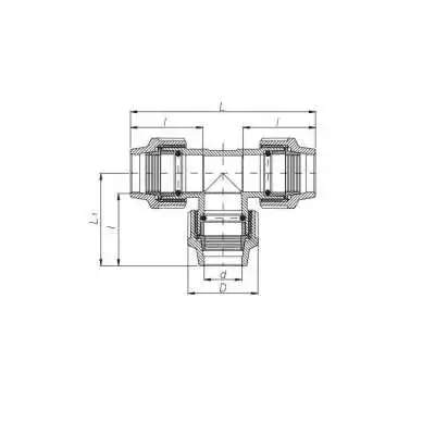 RACCORD TÉ 63*63*63MM UNIDELTA UNIDELTA - 2