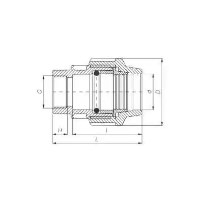 RACCORD 75*2” FEMELLE UNIDELTA