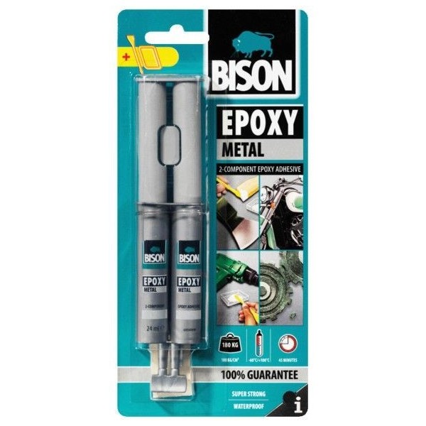 COLLE ÉPOXY MÉTAL 24 ML BISON