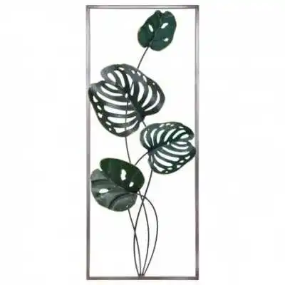 DÉCORATION MURALE FEUILLES EN MÉTAL 25X61CM ATMOSPHERA ATMOSPHERA - 1