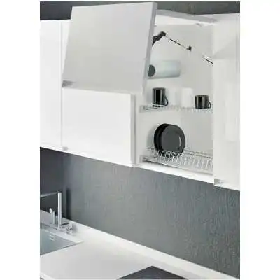 PORTE ASSIETTE ET VERRE AVEC PLATEAU EN PLASTIQUE 90CM S-5166 STARAX STARAX - 2