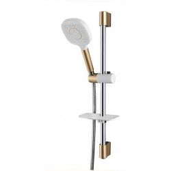 BARRE DE DOUCHE BLANC/DORÉ TLCR2003 DIAMOND DIAMOND - 1