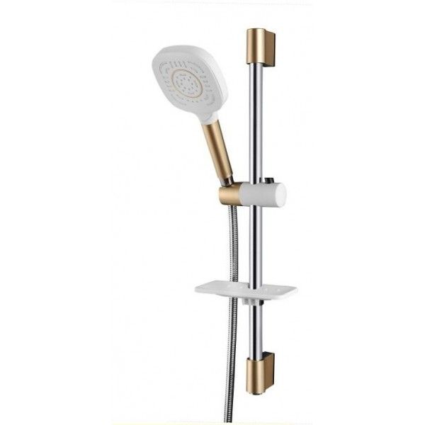 BARRE DE DOUCHE BLANC/DORÉ TLCR2003 DIAMOND DIAMOND - 1