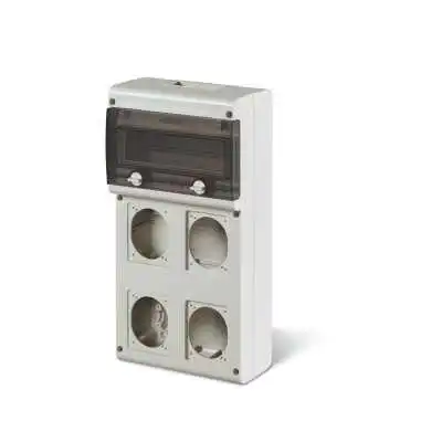 COFFRET ÉTANCHE 10 MODULES POUR PRISE 4 TROUS IP66 SCAME SCAME - 1